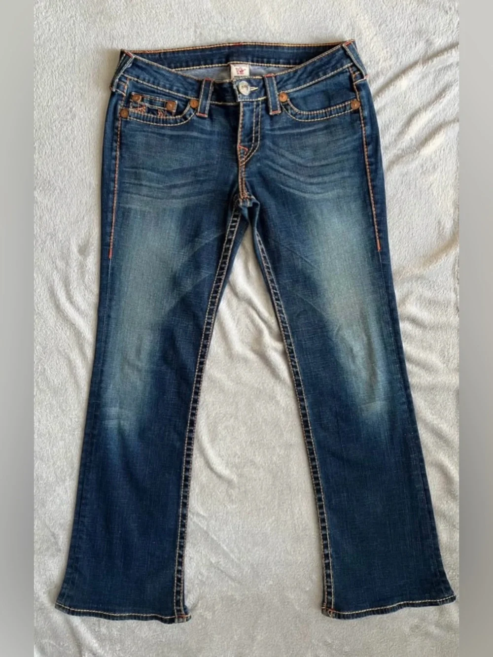 True Religion Blue Bootcut Jeans - Picture 1 of 4